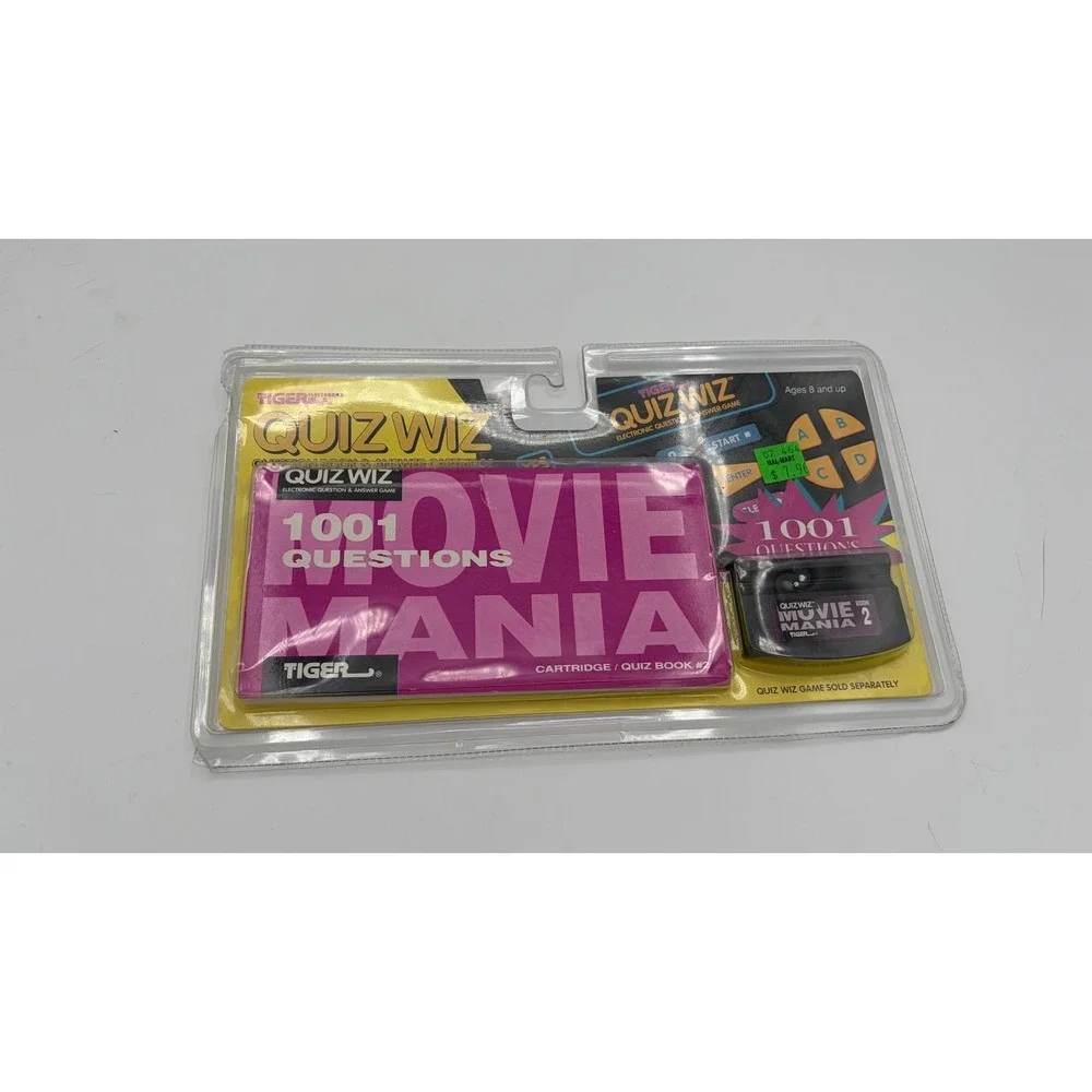 Tiger Quiz Wiz Movie Mania Expansion Pack OS Pink 1001 Questions Book Cartridge